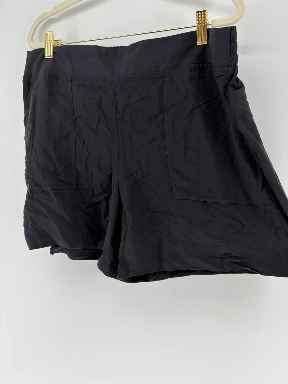 NWT Wildfox Women's Casual High-Waist Black Rayon Shorts Sz XL